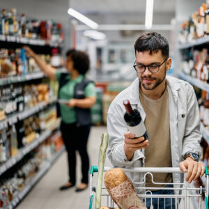 Kategorie Supermarkt Weinregal